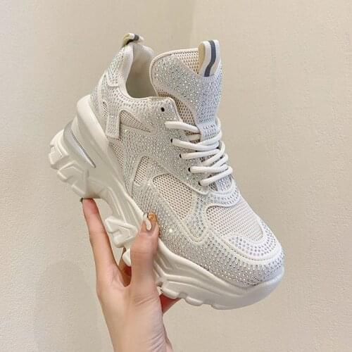 2021 Chunky Sneakers Women Casual Platform Shoes Fashion Height Increasing Ladies Trainers Sport Sneakers Woman Zapatillas Mujer