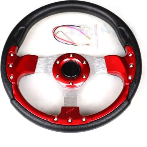 12.5" 320mm Color motion performance Go Kart Steering Wheel with Link disk horn DIY modified car assembled car