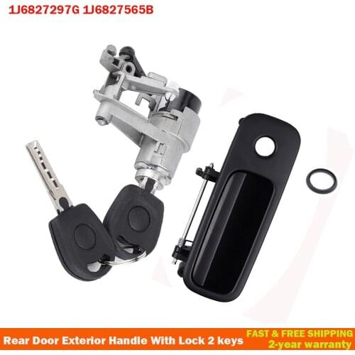 1J6827297G 1J6827565B Rear Outer Door Handle Tailgate Lock With 2Keys For GOLF IV Lupo Seat Arosa 1997-2006