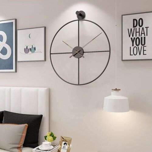 40CM Wall Clock Modern Design Large Metal Nordic Style Wall Wathces Household Bedroom Iron Art Clocks Wall Watch Home Decor