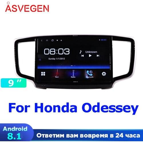 9'' Android 8.1 Car Video Stereo For Honda Odessey WIth Quad Core Car GPS Navigation Radio Multimedia Player
