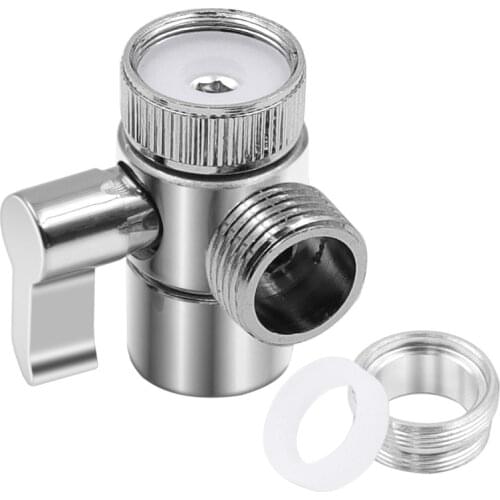 Alloy Switch Faucet Adapter 3 Way Tee Water Tap Connector Kitchen Sink Splitter Diverter Valve Separator for Toilet Bidet Shower