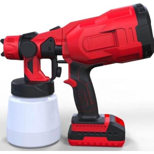 18V Chargeable Battery Powered Portable Home Painting Tool Power Cordless Paint Sprayer Gun
