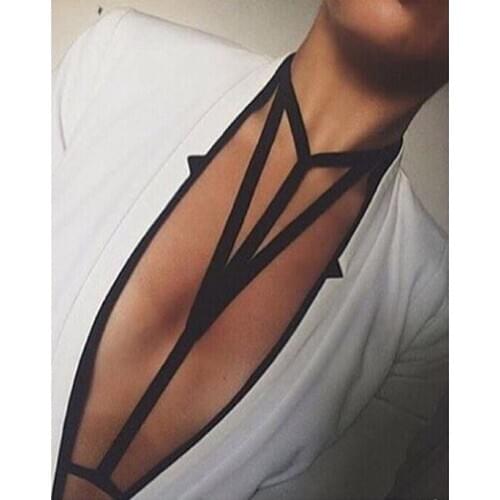 Body Harness Bandage Girl Elastic Bra Straps Cross Bra Crop Top Hollow Out Unlined Bandage Bra Underwear B0401