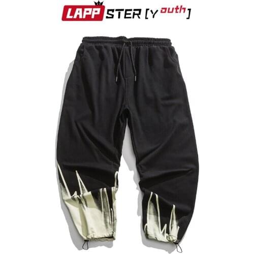 LAPPSTER-Youth Men Streetwear Tie Dye Cargo Pants 2021 Autumn Mens Hip Hop Fashions Harajuku Sweatpants Man Printed Punk Joggers
