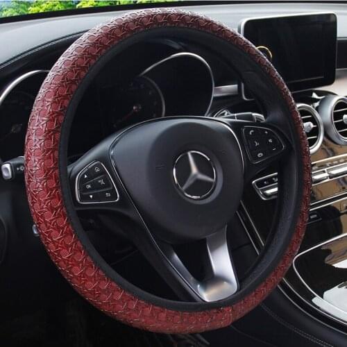 Car Steering Wheel Cover Universal Diameter 38cm Auto Steering Covers Car-styling Auto Decoration Interior Accessories YS5006