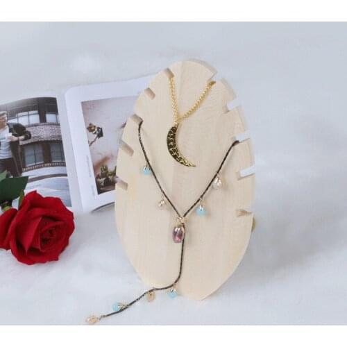 Wooden Jewelry Display Stand Lightweight Multiple Jewelry Holder Shlef Display Easel For Home TN88