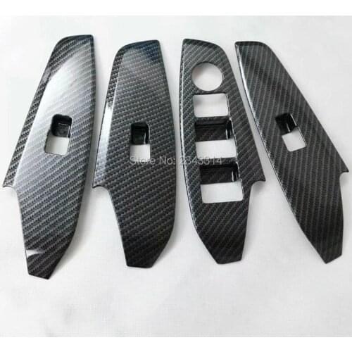 For 2014 2015 2016 2017 Mazda 3 ABS Window Control Panel Glass Lift Switch Frame Cover Trim Interior Car Styling Accessories LHD