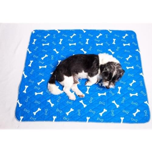 Pet Bone Printing Urine Pad Washable Dog Training Mat Non-slip Absorbent Mat For Cat Dog Rabbit
