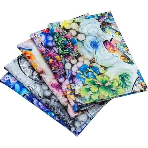 Etaofun Fashion Printed Flower Passport Cover Women Travel Wallet For Documents Male men International Passport Holder Purse Bag