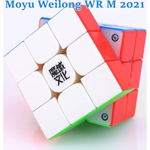 Moyu Weilong WR M 2021 Magnetic 3x3x3 Magic cube Weilong WRM 3x3 Speed Cube WCA Professional Puzzle Cubo Magico