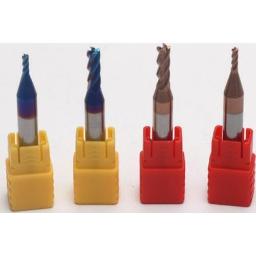 HRC55 HRC65 Carbide end mill 4Flutes 6mm shank Milling Cutter Alloy Coating Tungsten Steel cutting tool CNC maching Endmills