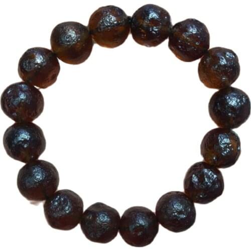 Brown Moldavite Czech Meteorite Bracelet Impact Glass Rough Stone Hand Catenary Crystal Energy Stone Bracelets for Women and man