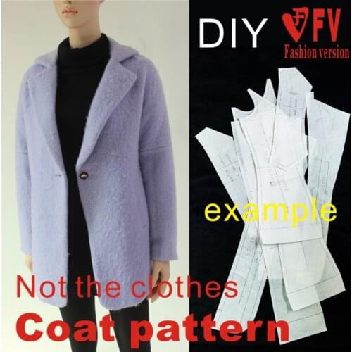 Womens fashion short coats physical paper pattern clothing cutting drawings BFY-130