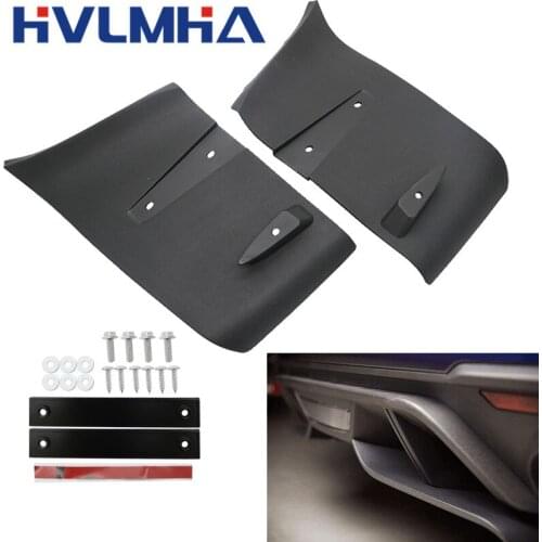 Set Painted ABS Rear Bumper Lower Air Diffuser Fin Splitter Body Spoiler Kits Fit For Ford Mustang 2018 2019 GT R Style
