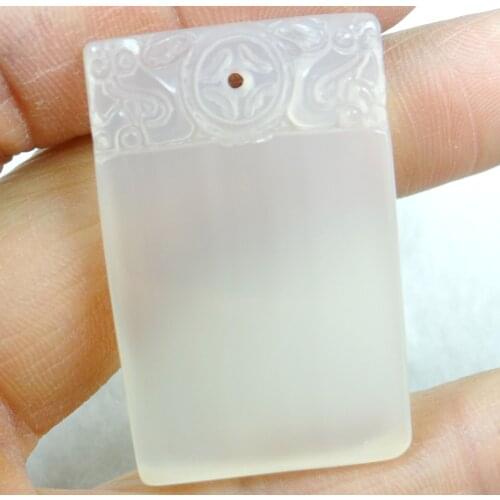 Natural stone Turquoises Quartz Crystal chalcedony stone hand-carved pendant for diy Jewelry making necklace3pcs