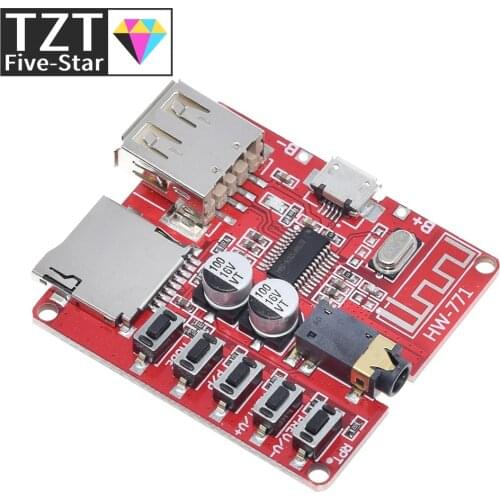 TZT New Bluetooth decoder board MP3 lossless car speaker amplifier modified Bluetooth 4.1 circuit board