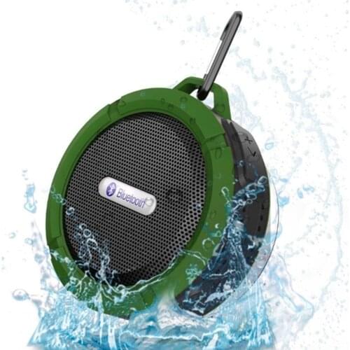 NEW C6 Waterproof Outdoor Bluetooth Speaker TF Wireless Music Loudspeaker Shower Bicycle Speaker For Bike/Bathroom