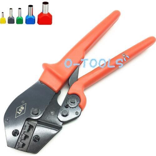 Double wire ferrule terminal crimping plier AP-2*616EF crimper for twin cable cord-end sleeve 2*10-6AWG ratchet crimping tools