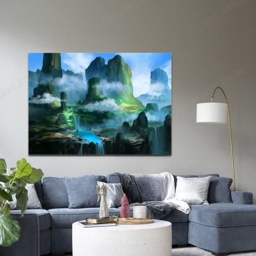 Oldron Canvas Decoration Prints Poster Pictures Home Decor Living Room Bedroom Art Painting Anime Abstract Landscape