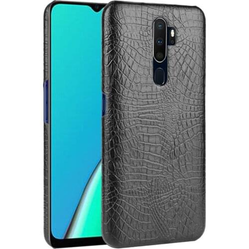 OPPO A9 2020 CPH1937 CPH1939 Case For OPPO A5 2020 CPH1931 Crocodile Skin PU Leather Hard Back Cover Case For Oppo A11 A11X Case