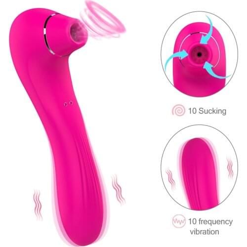 Rechargeable Sucking Massage Vibration AV Masturbation Female Vibrators for Women Vagina Clit Nipple Sucker Adult Sex Toys Shop