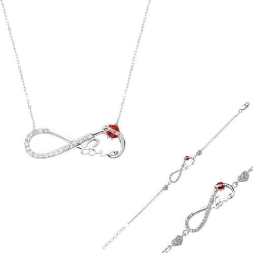 Silverlina Silver Ladybird Buggy Infinity Love