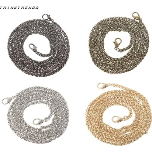 Replacement Purse Chain Strap Handle Shoulder Crossbody Handbag Bag Metal 120cm