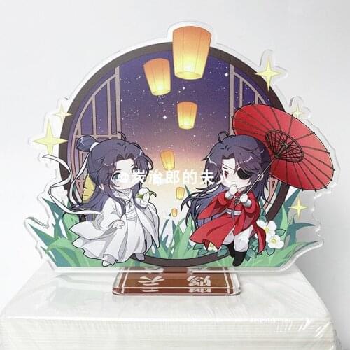 Tian Guan Ci Fu Hua Cheng Xie Lian Cartoon Acrylic Stand Display Figure Model Plate Anime Cute Desktop Toy Collection Decor