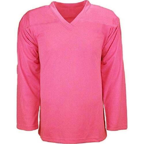 Pink practice ice hockey jerseys, various colors available, adults size, children size, goalie size