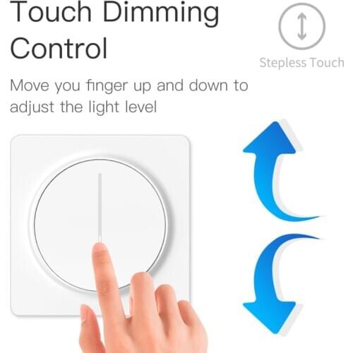 WiFi Smart Touch Light Dimmer Switch 100-240V Smart Life/Tuya APP Remote Control Works with Google Alexa Voice Assistant