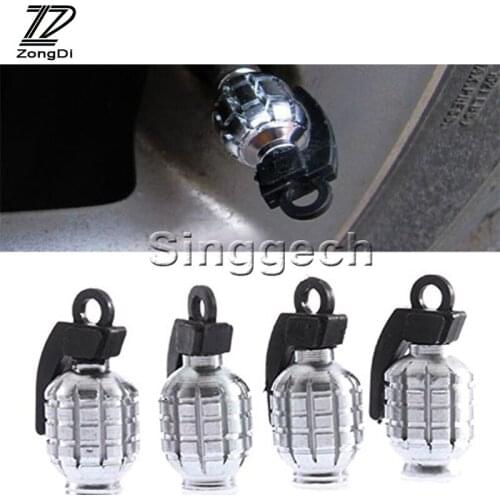 ZD 4pcs Car Styling Tire Valve Cap for Toyota c-hr Kia sportage Peugeot 3008 Honda civic Hyundai tucson 2017 Accessories 2017