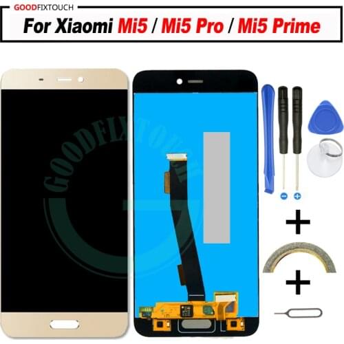 AAA quality For Xiaomi Mi5 LCD Touch Screen With Frame LCD Display + Touch Panel Replacement for Xiaomi mi 5 Pro Prime