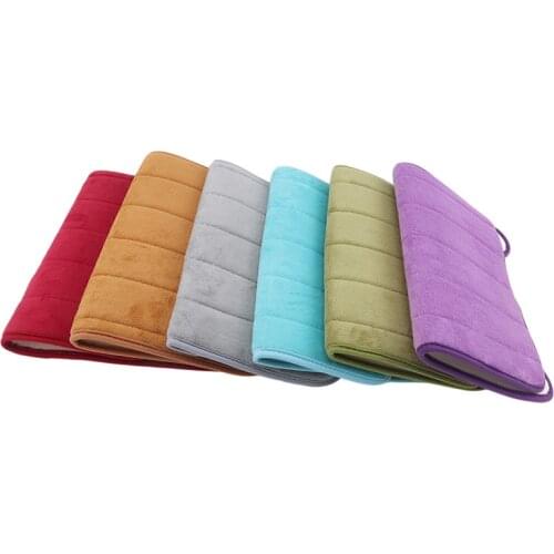 Bathroom Carpet Slow Rebound Bath Non-slip Mats U-shaped Bathroom Pad Water Absorption Toilet Mat Home Supplies
