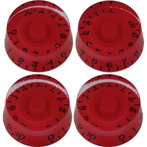 4 * RED Speed Type Control Knob for Electric Guitar