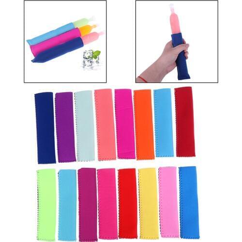 5pcs/lot Popsicle Sleeve Ice Sticks Cover Popsicle Ice Pop Lolly Freezer Holder Children Anti-cold Ice Cover Bag