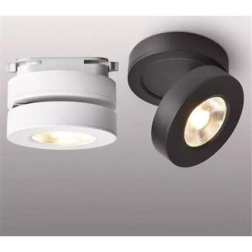 6PCS Super Ultra-Thin 5W 7W 10WCOB Downlight Spot Light Ceiling Rail Lamp Indoor Lighting LED Track Light Foldable 360 Rotatable