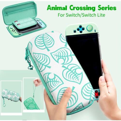 AOLION Portable Animal Crossing Storage Bag For Nintend Switch Lite Case NS Lite Console Carrying Travel Bag Game Accessories