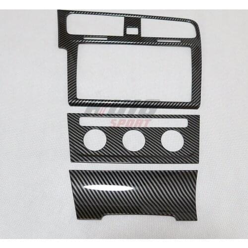 Car Styling Carbon Fiber color Sticker Interior Gear Shift Box Panel air conditioning Cover Trim For VW Golf 7 MK7 7.5 GTI R GTD