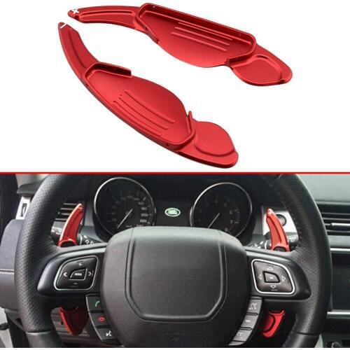 For Land Range Rover Sport Evoque Velar Discovery 4 5 LR4 Jaguar XE XF XJ F-PACE Steering Wheel Gear Shift Paddle Extension Red