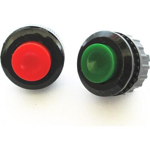 DS-500 Normally Open Push-On Self-Reset Unlocked Button Switch 14mm DS-501 Push-Off Lockless Switch