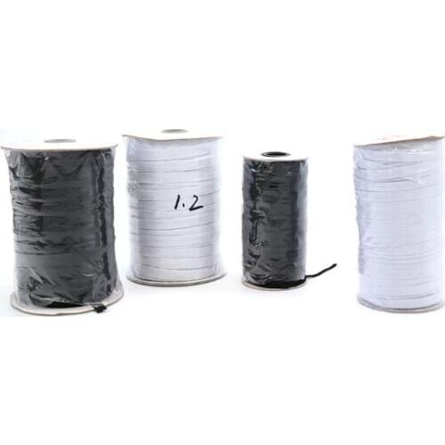 100Yard/Roll Elastic Band 8mm 10mm 12mm Wide Elastic Cord Ribbon Rubber Band Tape For Diy Clothing Sewing Accessories