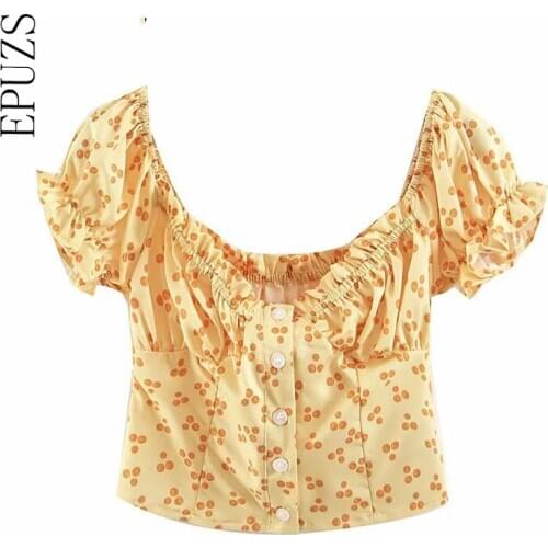 Желтые блузки EPUZS China At AliExpress