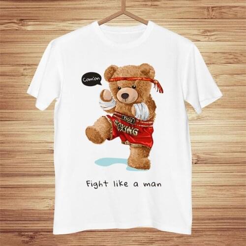 New Fashion Spring/Autumn Teddy Bear The Basic Style Graphics Unisex Long Sleeve T-Shirt O-Neck Tops Casual 100% Cotton
