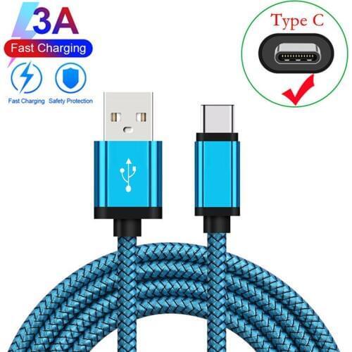 2M long Type C fast Charger USB 3.0 Quick Charge Cable for Samsung Galaxy S20 A30s A51 M21 A8 for Huawei P30 Pro Honor 9X 20 30