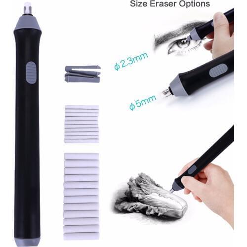 Creative Electric Rubber Eraser Use Battery Electronic Eraser For Kids Drawing Gift Stationery School Supplies