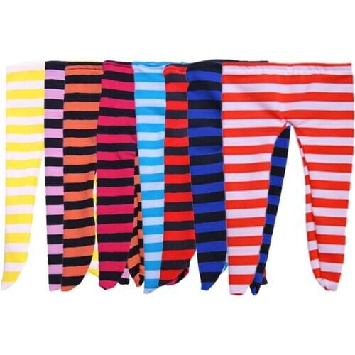 Doll Striped Leggings For 18 Inch American & 43Cm Baby New Born Doll A Gift For Our Generation Doll Daily Life