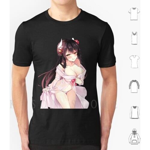 Oé-Azur Lane T Shirt Men Cotton Azur Lane Anime Azur Lane Atago Manga Akagi Enterprise Waifu Azur Lane Peeker Azur