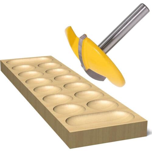 New 1-1/2"" Radius Horizontal Crown Router Bit Milling Cutter 1/4inch Shank