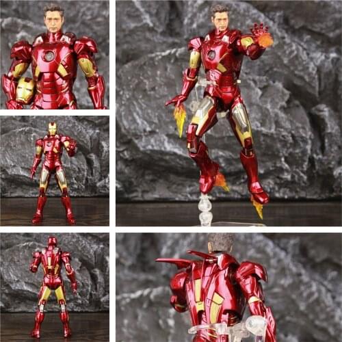 NEW 2021 Marvel Iron Man MK7 Mark VII Suitcase 7" Movie Action Figure Ironman Mark 7 Tony Stark Legends Original ZD Toys Doll